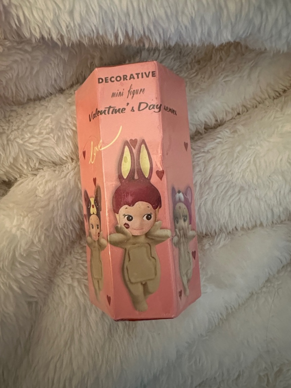Decorative Mini Figure Valentine’s Day Series - Pink Bunny Costume blind box